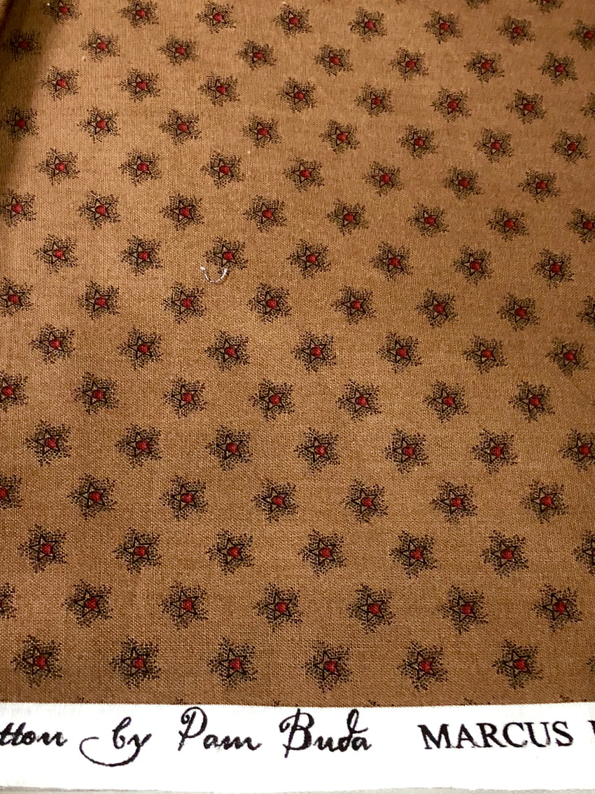 Quilting Fabric Antique Cotton Brown by Marcus Fabrics