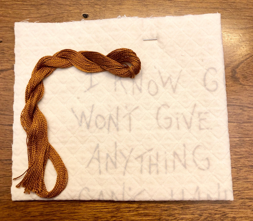 GOD’S TRUST Embroidery Kit by The Good Life