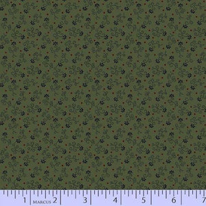 Quilting Fabric Antique Cotton Green by Marcus Fabrics
