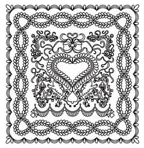 Linda's Electric Quilters Pantograph: Emily's Heriloom Quilt