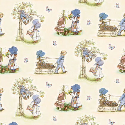 Quilting Fabric Holly Hobby Cream by SPX Fabrics