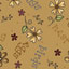 Quilting Fabric Among The Flowers Tan by Red Rooster