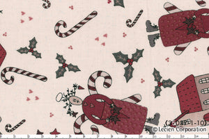 Quilting Fabric Lynette Anderson Candy Cane Angels 35037-10