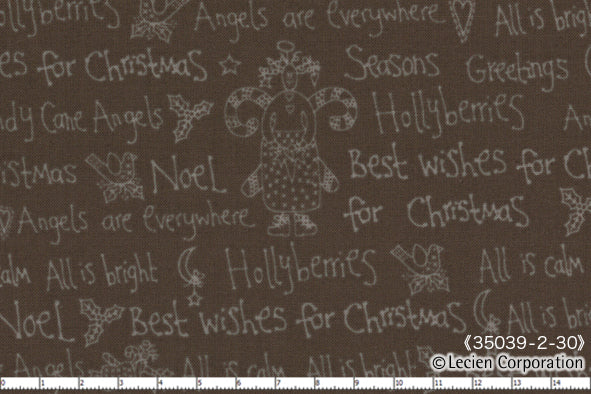 Quilting Fabric Lynette Anderson Candy Cane Angels 35039-80