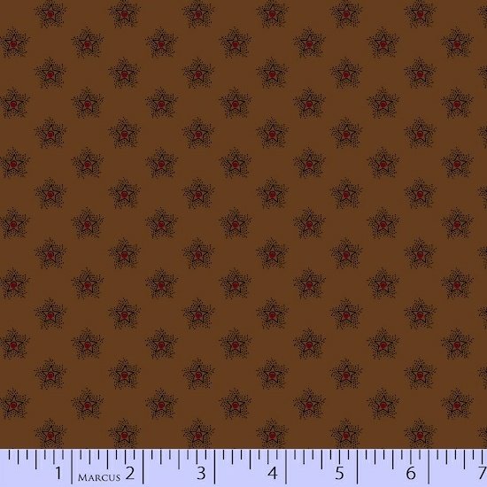 Quilting Fabric Antique Cotton Brown by Marcus Fabrics