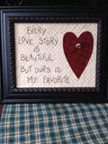 Love Story Embroidery Kit by The Good Life