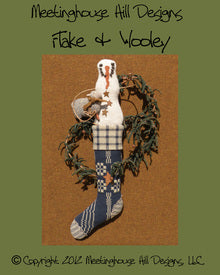 Wool Art Flake & Wooley Pattern by Meetinghouse Hill Designs