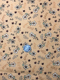 Quilting Fabric Among The Flowers Tan by Red Rooster