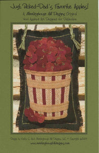 Wool Art Just Picked-Dad's Favourite Apples Pattern by Meetinghouse Hill Designs