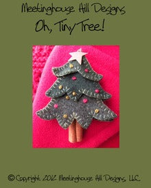 Wool Art Oh, Tiny Tree! Pattern by Meetinghouse Hill Designs